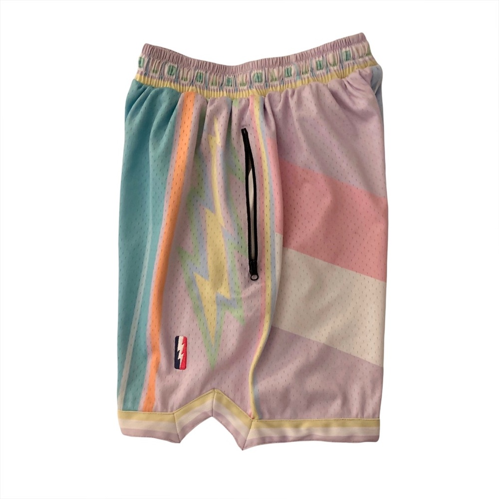 Trillest Shorts Multicolor Pastel Size Small Basketball Sports Outerwear Summer - Picture 6 of 7